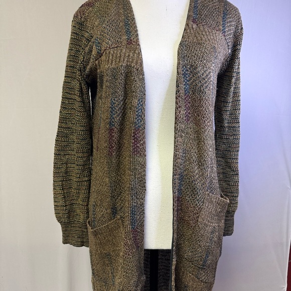 Urban Renewal M Boho Knit Duster Multicolor Sweater Jacket - Picture 1 of 7